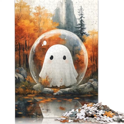 Puzzle für Erwachsene, 1000 Teile, Geist im Herbstwald, Lernspielzeug, Puzzle, Heimwanddekoration, 1000 Teile (75 x 50 cm) von SOQWBYG