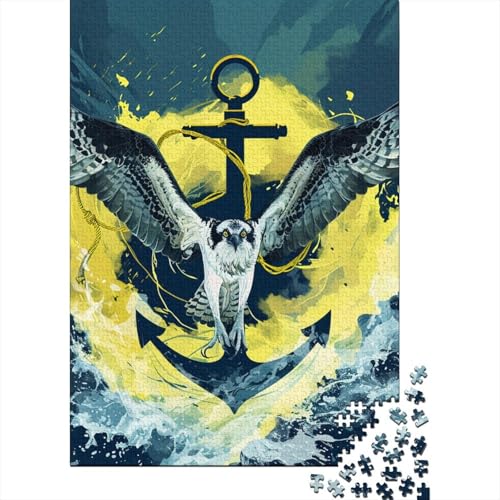 Puzzle für Erwachsene, 1000 Teile, Möwenwellen-Puzzle, Lernspielzeug, Puzzle, Heimwanddekoration, 1000 Teile (75 x 50 cm) von SOQWBYG