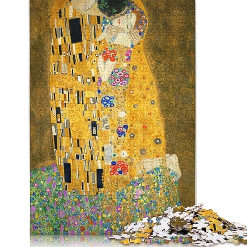 Puzzle für Erwachsene, 1000 Teile, Puzzle „Der Kuss“, Lernspielzeug, Puzzle, Heimwanddekoration, 1000 Teile (75 x 50 cm) von SOQWBYG