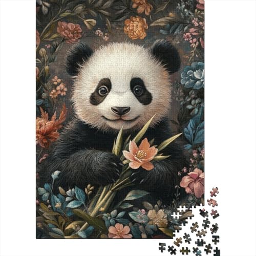 Puzzle für Erwachsene, 1000 Teile, süßes Panda-Puzzle, Lernspielzeug, Puzzle, Heimwanddekoration, 1000 Teile (75 x 50 cm) von SOQWBYG