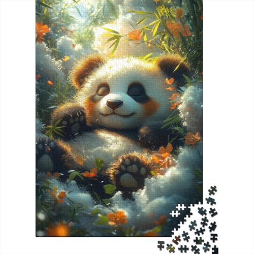 Puzzle für Erwachsene, 1500 Teile, süßes Panda-Puzzle für Erwachsene, Holzpuzzle, Spiel, Herausforderungsspielzeug, 1500 Teile (85 x 57 cm) von SOQWBYG