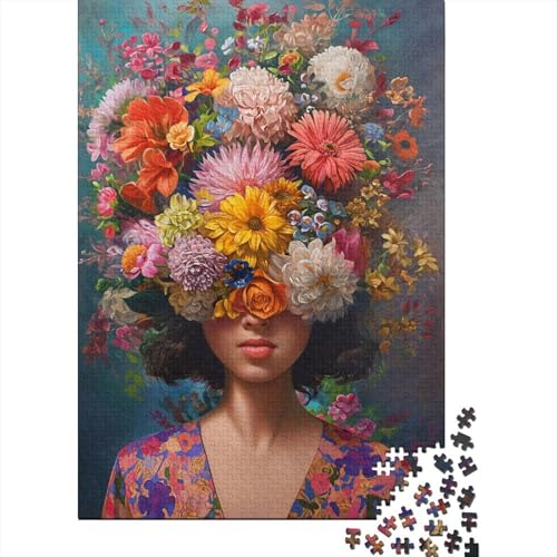 Puzzle für Erwachsene, 520 Teile, Art Head Jigsaw, schwierige Holzpuzzles für Erwachsene, Geschenke, herausforderndes Spiel, 520 Teile (52 x 38 cm) von SOQWBYG