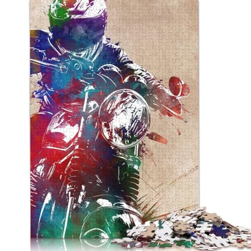 Puzzle für Erwachsene, 520 Teile, Motorsport-Kunst, 5 Puzzles für Erwachsene, Holzpuzzles, Spiel, Herausforderungsspielzeug, 520 Teile (52 x 38 cm) von SOQWBYG