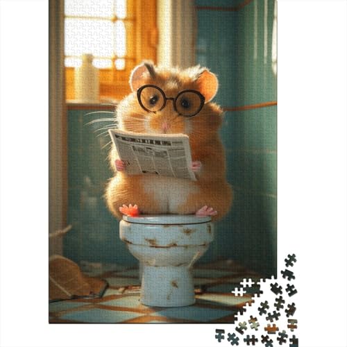 Puzzle für Erwachsene, 520 Teile, Sweety_Hamster, schwieriges Holzpuzzle für Erwachsene, Geschenke, anspruchsvolles Spiel, 520 Teile (52 x 38 cm) von SOQWBYG