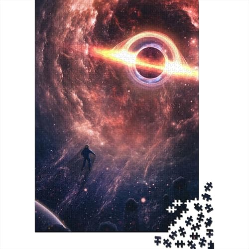 Puzzle für Erwachsene, 520 Teile, Weltraum-Fantasie-Astronauten-Puzzle, schwieriges Holzpuzzle für Erwachsene, Geschenke, anspruchsvolles Spiel, 520 Teile (52 x 38 cm) von SOQWBYG