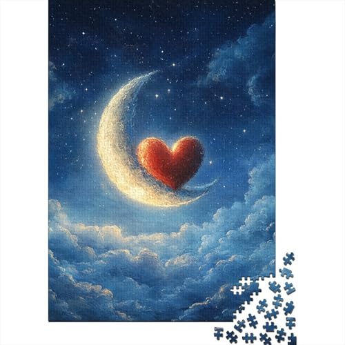 Puzzle für Erwachsene, Art Heart, 1000 Teile, Puzzlespiele, Lernspielzeug, Puzzles für ab 18 Jahren und Erwachsene, 1000 Teile (75 x 50 cm) von SOQWBYG