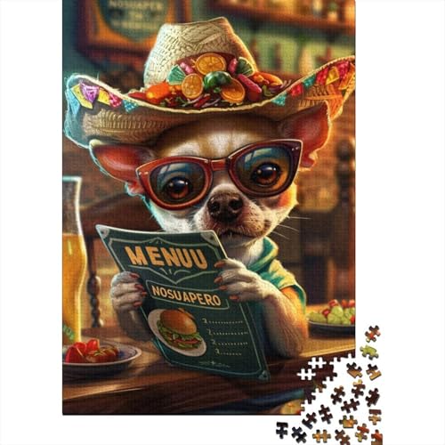 Puzzle für Erwachsene, Restaurant Chihuahua, 520 Teile, Puzzlespiele, Lernspielzeug, Puzzles für ab 18 Jahren und Erwachsene, 520 Teile (52 x 38 cm) von SOQWBYG
