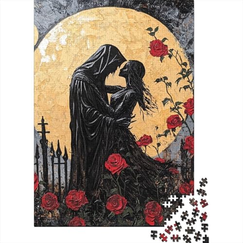 Puzzle für Erwachsene, Skelett-Liebhaber, 1500 Teile, Puzzlespiele, Lernspielzeug, Puzzles für ab 18 Jahren und Erwachsene, 1500 Teile (85 x 57 cm) von SOQWBYG