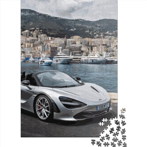 Puzzle für Erwachsene, Sportwagen-Puzzle 1000 Teile, Holzpuzzle für die Heimdekoration, 1000 Teile (75 x 50 cm) von SOQWBYG