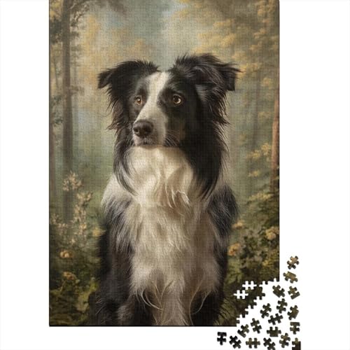 Puzzle für Erwachsene, Springer Spaniel, Puzzle für Erwachsene, Puzzle-Spielzeug, Familienspiele, Puzzle, dekoratives Zuhause, 520 Teile (52 x 38 cm) von SOQWBYG