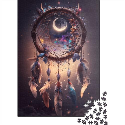 Puzzle für Erwachsene, Traumfänger-Puzzle, 1000 Teile, Holzpuzzle für die Heimdekoration, 1000 Teile (75 x 50 cm) von SOQWBYG