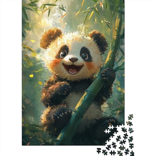Puzzle für Erwachsene, süßer Panda, 1500 Teile, Puzzlespiele, Lernspielzeug, Puzzle für ab 18 Jahren und Erwachsene, 1500 Teile (85 x 57 cm) von SOQWBYG