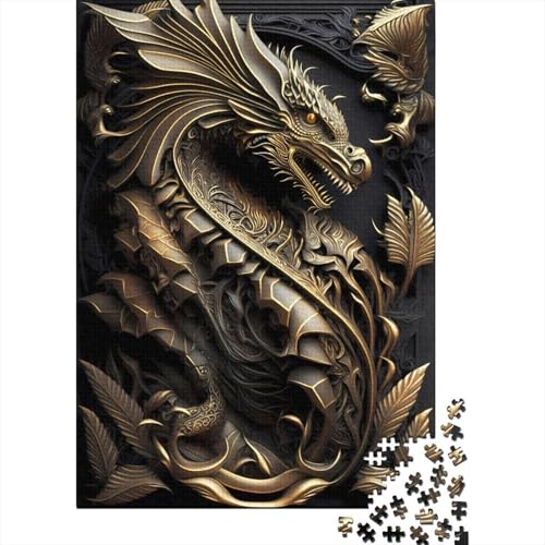 Puzzle für Erwachsene „Imperial Dragon Lord“, 520 Teile, Puzzlespiele, Lernspielzeug, Puzzles für ab 18 Jahren und Erwachsene, 520 Teile (52 x 38 cm) von SOQWBYG