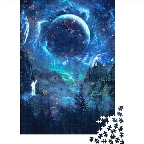 Puzzle für Erwachsene 1000 Teile „The View“ Puzzles für Erwachsene Holzpuzzles Spiel Herausforderungsspielzeug 1000 Teile (75 x 50 cm) von SOQWBYG