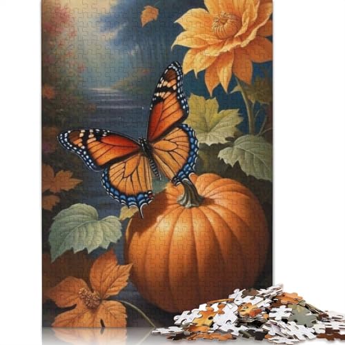 Puzzle für Erwachsene 1500 Teile, Halloween-Kürbis-Puzzle, schwieriges Holzpuzzle für Erwachsene, Geschenke, anspruchsvolles Spiel, 1500 Teile (85 x 57 cm) von SOQWBYG