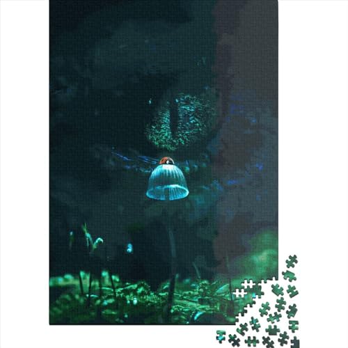 Puzzle für Erwachsene mit Dinosaurieraugen, 520 Teile, kreatives Holzpuzzle, Spielzeug, Dekompressionsspiele, Geschenke, 520 Teile (52 x 38 cm) von SOQWBYG