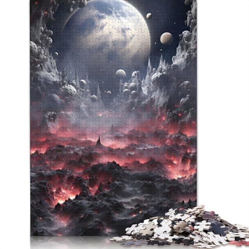 Robotic Universe Puzzles 520 Teile Holzpuzzles Erwachsene Puzzlespiele Lernspielzeug 520 Teile (52x38cm) von SOQWBYG