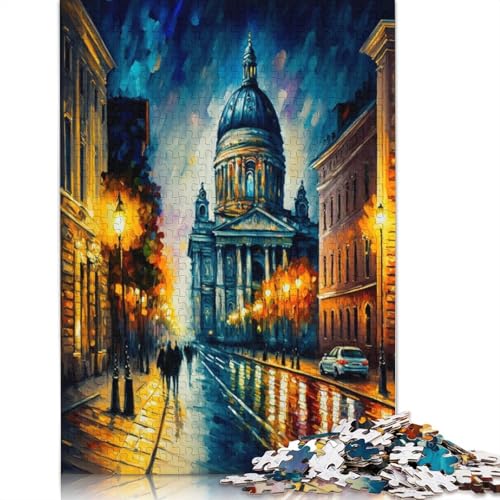 Sankt Petersburg in Farbe, Holzpuzzle für Erwachsene, 1500 Teile, Puzzle für Puzzle für Puzzle ab 18 Jahren und Erwachsene, 1500 Teile (85 x 57 cm) von SOQWBYG