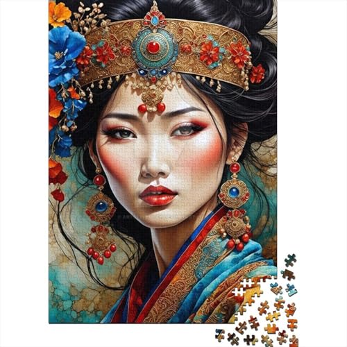 Schönes Mädchen-Puzzle, Lernspiele, Familienaktivitäten, Premium-Karton-Puzzle für Frauen und Männer, Ostergeschenk, 70 x 50 cm/1000 Teile Schönes Mädchen-Puzzle, Lernspiele, Familienaktivitäten, Premium-Karton-Puzzle für Frauen und Männer, Ostergeschenk, 70 x 50 cm/1000 Teile von SOQWBYG
