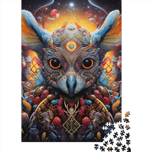 Strange Creatures Puzzle Premium 100% Recycling-Platte 100% Recycling-Karton Puzzle für Kinder und Erwachsene ab 12 Jahren Ostergeschenk 38 x 26 cm/1000 Teile von SOQWBYG