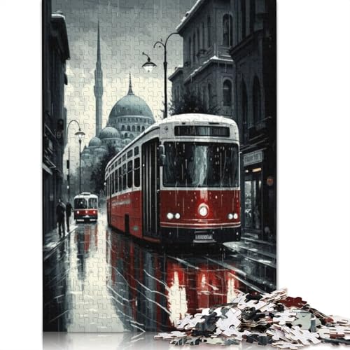Street Art Istanbul Puzzles, 520-teiliges Puzzle für Erwachsene, Unmögliches Puzzle, Holzspielzeug, Puzzle, anspruchsvolles Spiel, 520 Teile (52 x 38 cm) von SOQWBYG