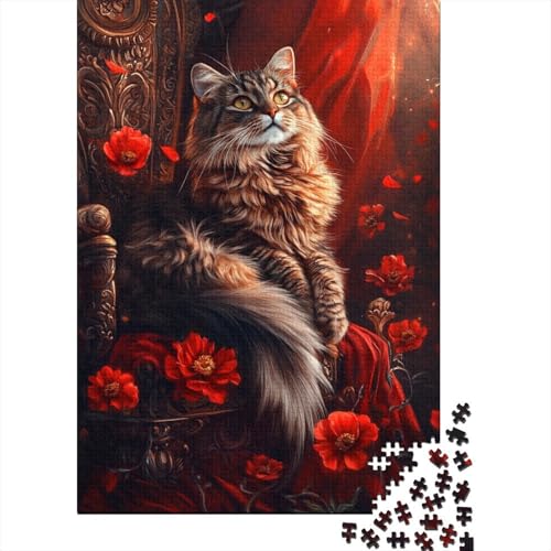 Süßes Kätzchen-Puzzle, 1500 Teile, Puzzle für Erwachsene, Unmögliches Puzzle, Holzspielzeug, Puzzle, Herausforderndes Spiel, 1500 Teile (85 x 57 cm) von SOQWBYG