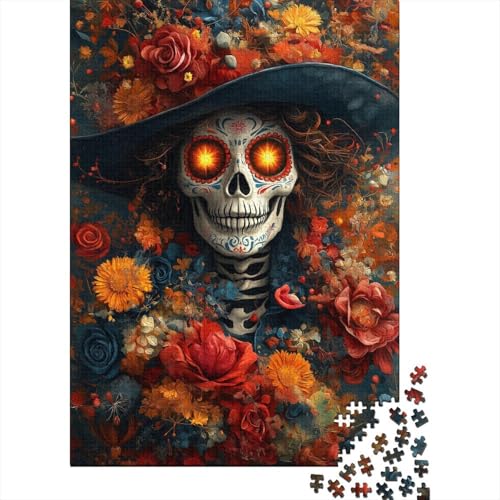 Tag der Toten, 1000 Puzzleteile für Erwachsene, Puzzle-Sets für die ganze Familie, Lernspiel, Puzzle 1000 Teile (75 x 50 cm) von SOQWBYG