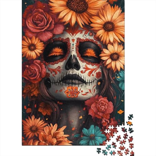 Tag der Toten, Holzpuzzle für Erwachsene, 520-teilig, Puzzle für Puzzle ab 18 Jahren und Erwachsene, 520 Teile (52 x 38 cm) von SOQWBYG