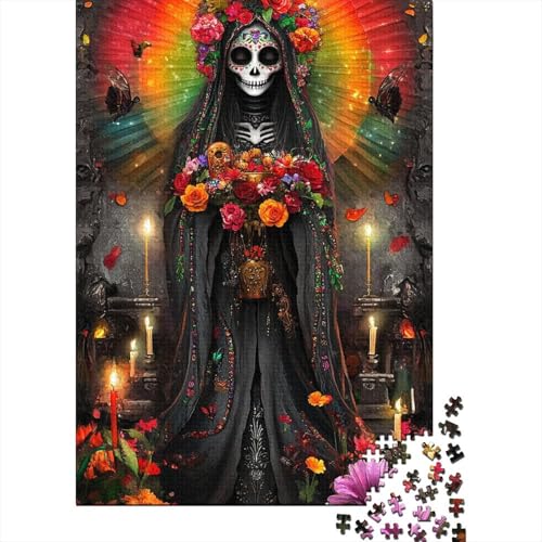 Tag der Toten Puzzle 1000 Teile Puzzle für Erwachsene Puzzle-Sets für die ganze Familie Lernspiel 1000 Teile (75x50cm) von SOQWBYG