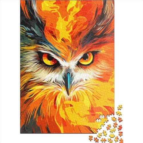 Vögel Feuer Puzzle Relax Challenge Spielzeug Papier Rechteckiges Puzzle für Erwachsene Kinder Vatertagsgeschenke 70x50cm/1000 Teile von SOQWBYG