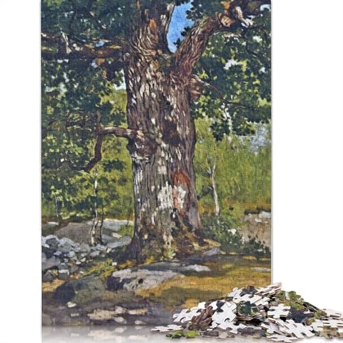 die Bodmer Oak von Monet Puzzles 1000 Teile Puzzle für Erwachsene Unmögliches Puzzle Holzspielzeug Puzzle Herausforderndes Spiel 1000 Teile (75x50cm) von SOQWBYG