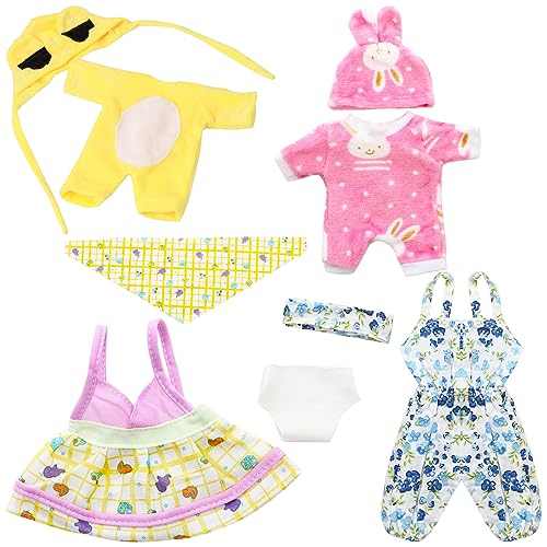 SOTOGO 4 Sets Puppenkleidungsset mit 4 Hüten und Zubehör für 25,4 cm, 28 cm, 30,5 cm große Puppen von SOTOGO