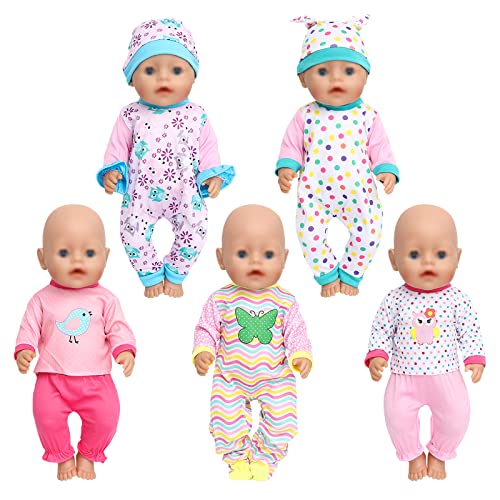 SOTOGO 5 Sets von 45,7 cm Puppenkleidung, Puppenkleidung und Zubehör für 45,7 cm große amerikanische Puppen SOTOGO 5 Sets von 45,7 cm Puppenkleidung, Puppenkleidung und Zubehör für 45,7 cm große amerikanische Puppen von SOTOGO