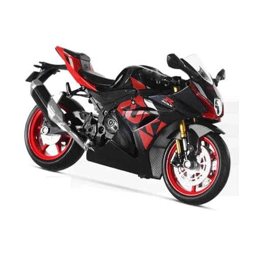 Motorradmodell 1/12 Für Suzuki GSX-R1000R GSXR1000 L7 Geburtstagsgeschenk, Spielzeug-Motorrad, Druckgussmetall Modell-Rennsport, Miniatur-Sammlergeschenk(Red Black) von SOUTES