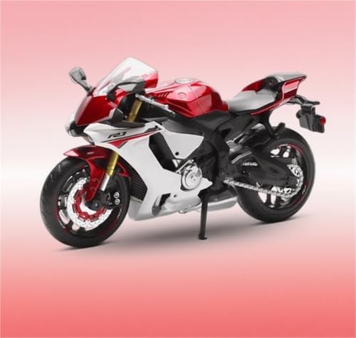 Motorradmodell 1/12 Für Yamaha YZF-R1 Motorrad Druckguss Fahrzeuge Sammeln Hobbies Modell Spielzeug(Rosso) von SOUTES