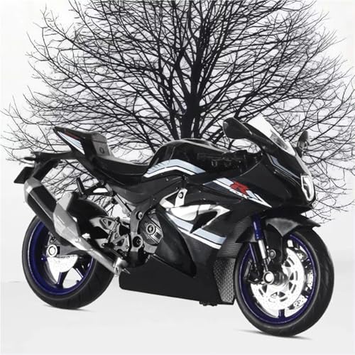 Motorradmodell 1:12 Alloy Diecast Motorrad Miniaturmodell Spielzeug Radlenkung Fahrzeuge Für Suzuki GSX R1000R GSXR 1000 R(Nero) von SOUTES