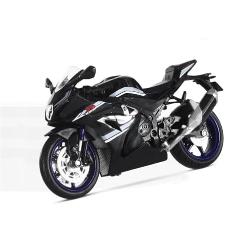 Motorradmodell 1:12 Alu-Miniatur-Motorrad-Druckgussmodell, Spielzeug, Geschenk Für Suzuki GSX R1000R(Nero) von SOUTES