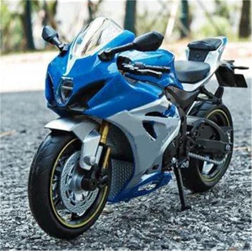 Motorradmodell 1:12 Druckguss-Motorradmodell Aus Aluminiumlegierung, Sammlerstück, Hobby-Spielzeug, Geschenk, Offroad-Motorrad Für Suzuki GSX R1000R GSXR1000R(Blu) von SOUTES