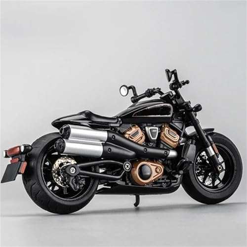 Motorradmodell 1:12 Für Harley Für Davidson Sportster S Statisches Druckgussmodell Legierungsspielzeugsammlung Motorradmodell(Nero) von SOUTES