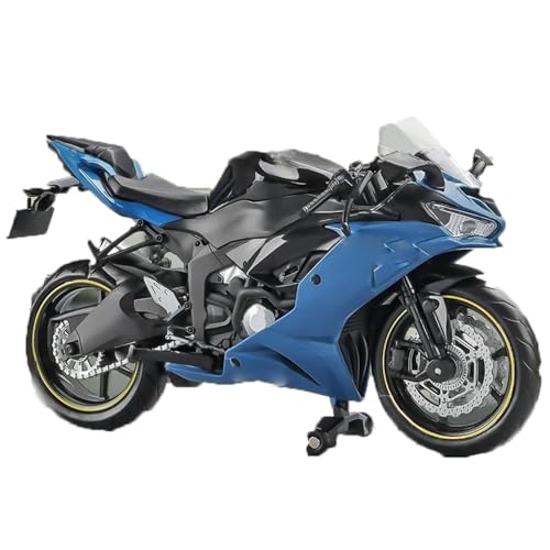 Motorradmodell 1:12 Für Kawasaki Für Ninja ZX-6R 2023 Motorrad-Spielzeug-Druckgussmodell Für Supersportler Für Sportler Miniatur-Sammlergeschenk(Blu) von SOUTES