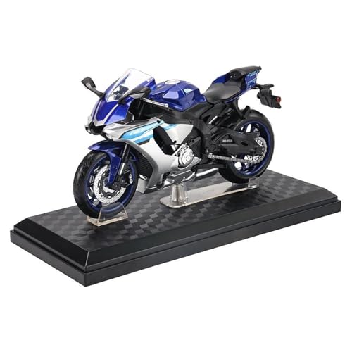 Motorradmodell 1:12 Für Yamaha YZF-R1 Legierung Motocross Motorrad Modell Spielzeug Auto Sammlung Geschenk Statische Druckguss Produktion(Blu) von SOUTES