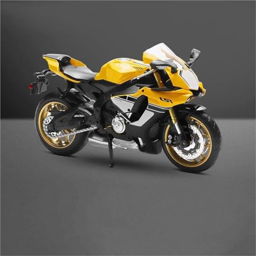 Motorradmodell 1:12 Für Yamaha YZF-R1 YZFR1 YZF R1Alloy Motocross Modell Spielzeugauto Sammlung Geschenk Statische Druckgussproduktion(Yellow) von SOUTES