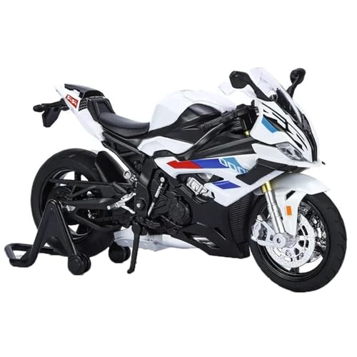 Motorradmodell Für BMW RRS1000 RRS 1000, Modellauto Aus Aluminiumlegierung, 1:12, In Einer Box, Spielzeugsammlung Mit Sound Und Licht, Dekoratives Geschenk(White) von SOUTES