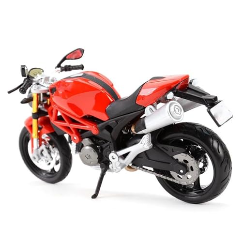 Motorradmodell Für Ducati Monster 696 Motorradmodell Im Maßstab 1:12, Spielzeug, Geburtstagsgeschenk, Druckgussfahrzeuge, Sammlerstück(Rosso) von SOUTES