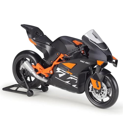 Motorradmodell Legierungssammlung 1/12 Für RC 8c Rennwagen, Schwere Lokomotive, Simulation Motorradmodell, Spielzeug, Geschenkzubehör(Nero) von SOUTES