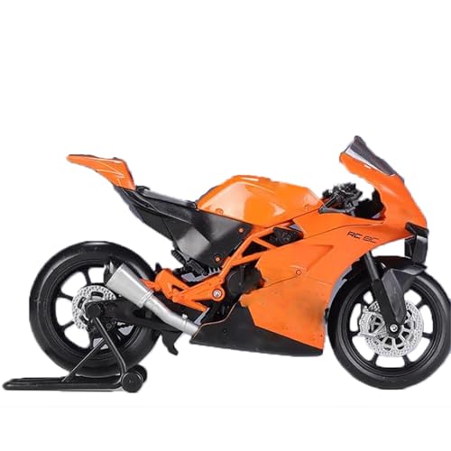 Motorradmodell Legierungssammlung 1/12 Für RC 8c Rennwagen, Schwere Lokomotive, Simulation Motorradmodell, Spielzeug, Geschenkzubehör(Orange) von SOUTES