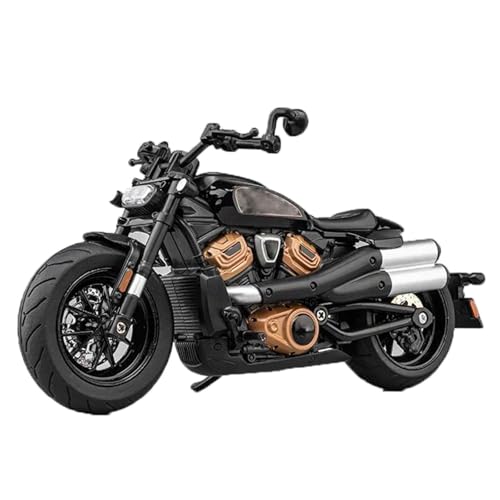 Motorradmodell Maßstab 1:12 Für Harley Für Sportster S Motorrad Street Racing Modell Geschenk Simulation Legierung Diecast(Grey) von SOUTES