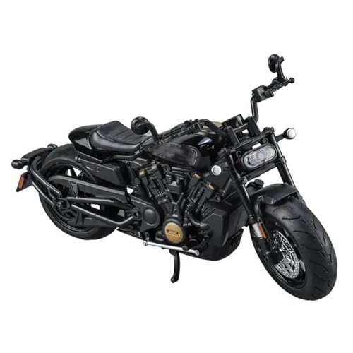 Motorradmodell Maßstab 1:12 Für Harley Für Sportster S Motorrad Street Racing Modell Geschenk Simulation Legierung Diecast(Nero) von SOUTES