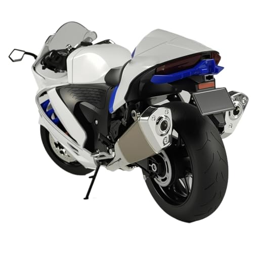 Motorradmodell Miniatur-Kollektion Mini Moto Serie Motorradmodell Aus Aluminiumlegierung, Spielzeug, Geschenk 1:6 Für Suzuki Für Hayabusa(White) von SOUTES