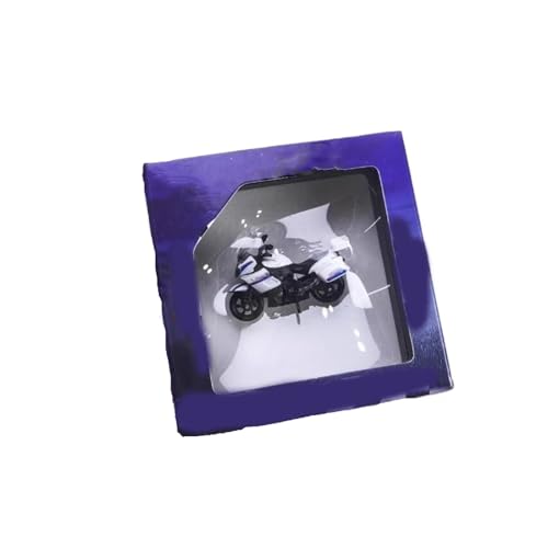 Motorradmodell Miniatur-Motorradmodell Aus Aluminiumlegierung Im Maßstab 1:64, Geburtstagsgeschenk Mini Moto Serie, Desktop-Dekoration(White) von SOUTES